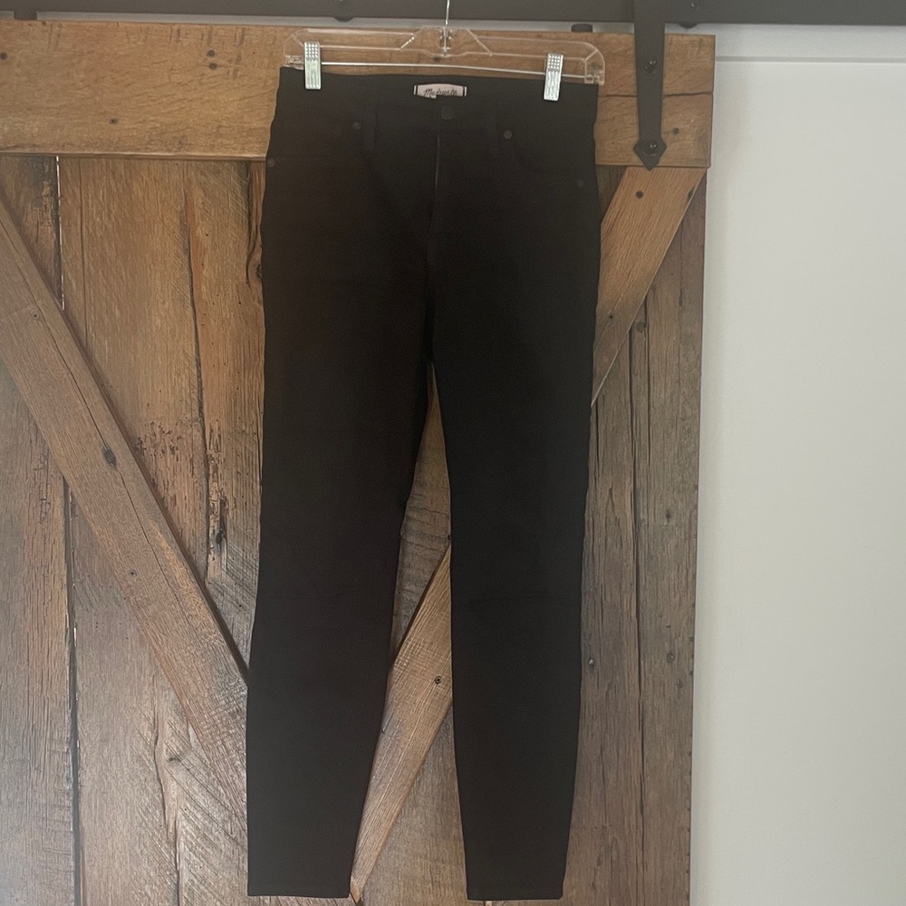 Madewell Size 26 Black 9” High-Rise Skinny Jeans